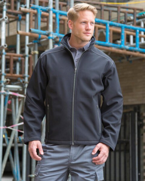 Result Work-Guard vyriška trigubos siūlės softshell striukė