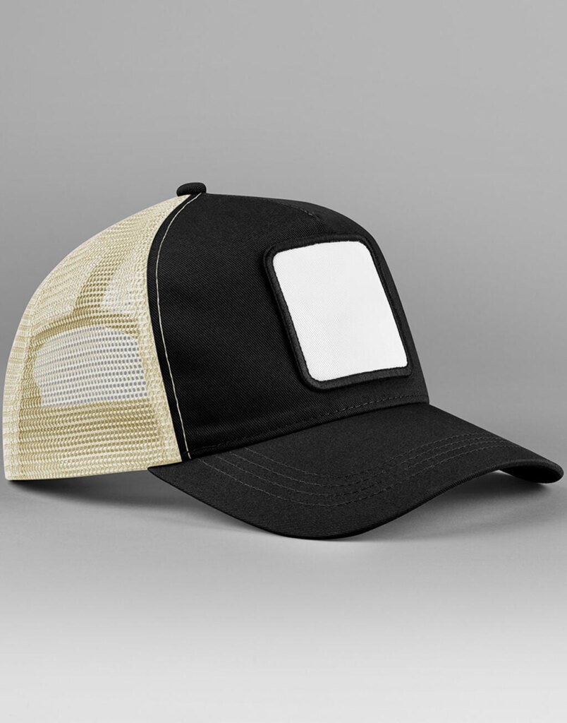 Beechfield 5 dalių Trucker kepurė su aplikacijos lopinėliu
