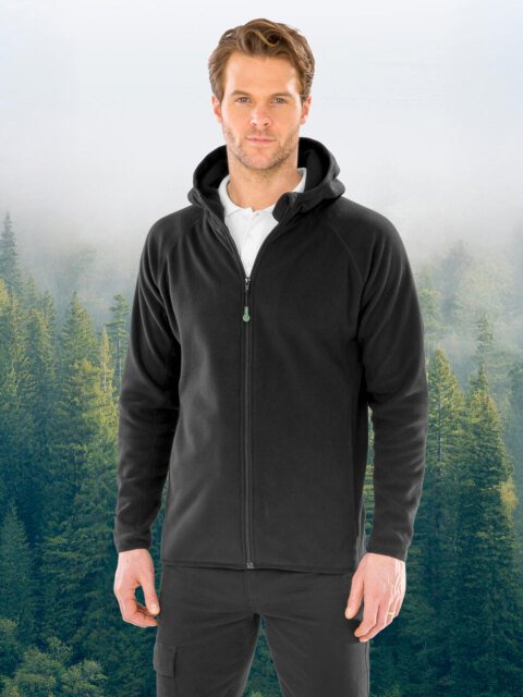 Result Recycled Hooded Recycled Microfleece Jacket