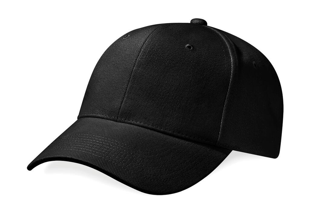 Beechfield Pro-Style sunkios šukuotos medvilnės kepurė su snapeliu