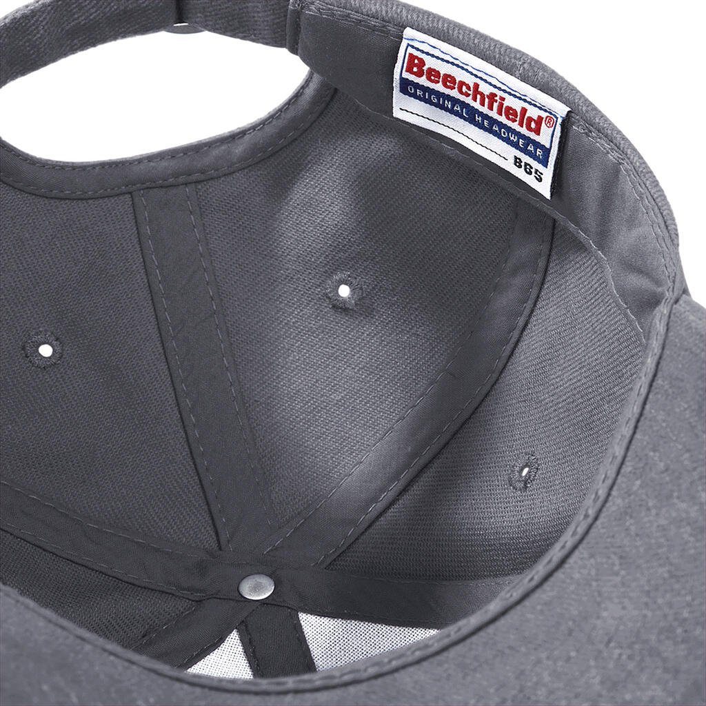 Beechfield Pro-Style sunkios šukuotos medvilnės kepurė su snapeliu