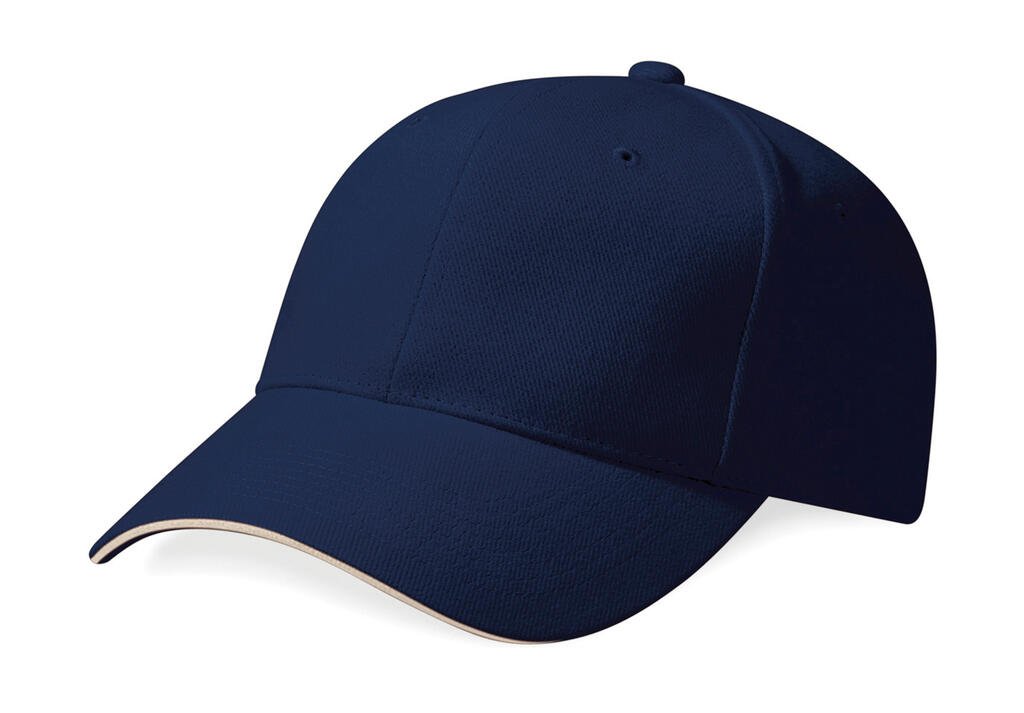Beechfield Pro-Style sunkios šukuotos medvilnės kepurė su snapeliu
