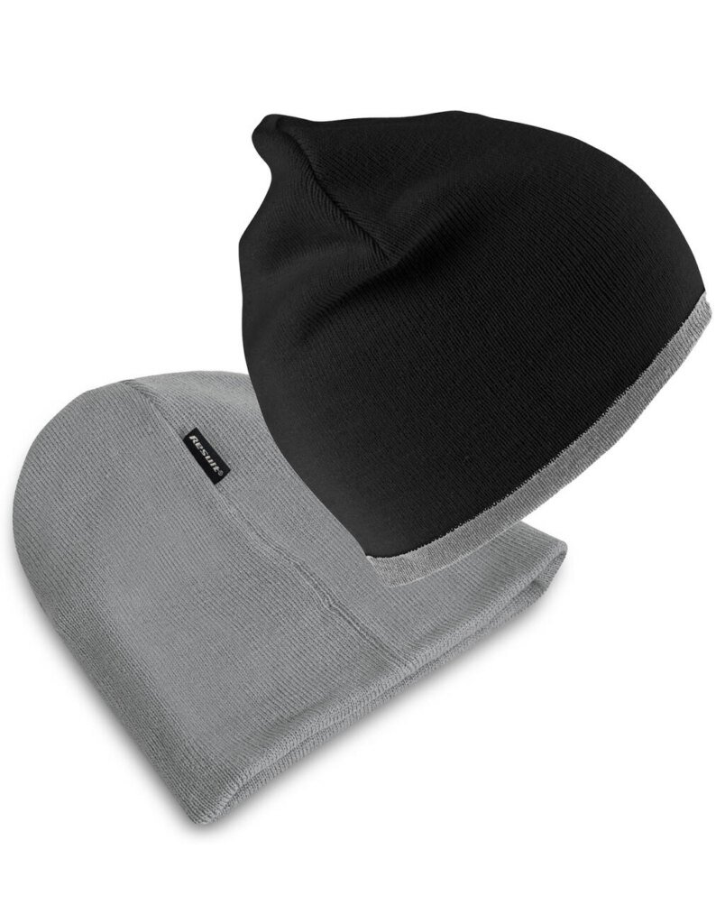 Result Winter Essentials švelni dvipusė kepurė be atraito