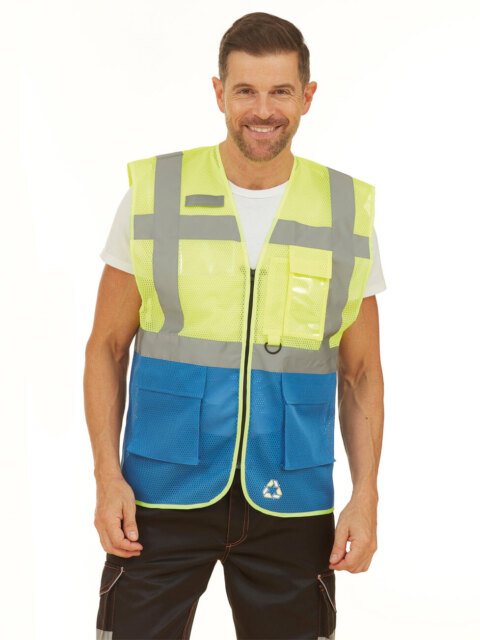 Yoko Fluo Open Mesh Executive Waistcoat