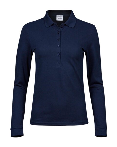 Tee Jays Luxury LS Stretch moteriški polo marškinėliai