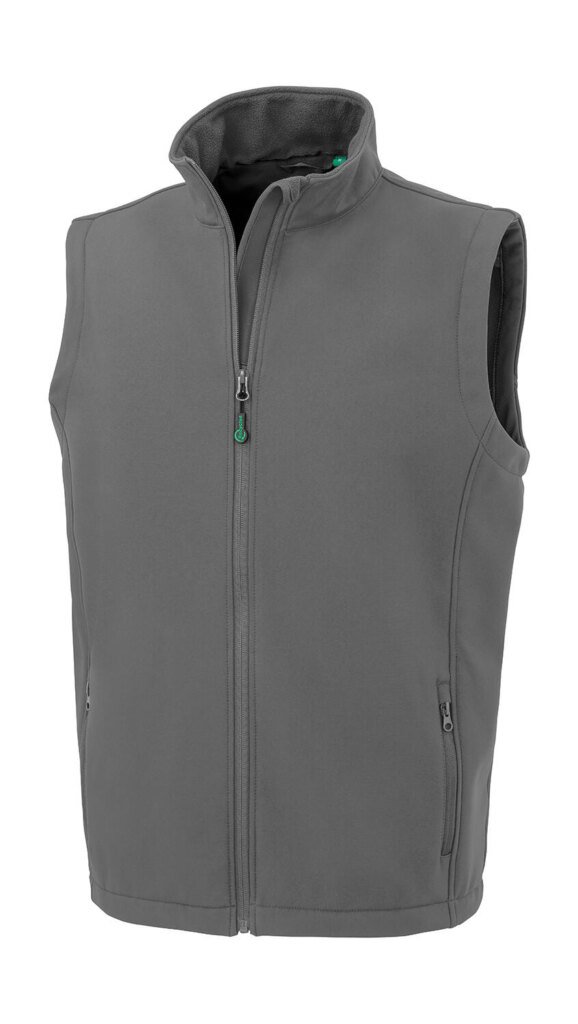 Result Recycled vyriška perdirbto pluošto 2 sluoksnių spaudai tinkama softshell liemenė