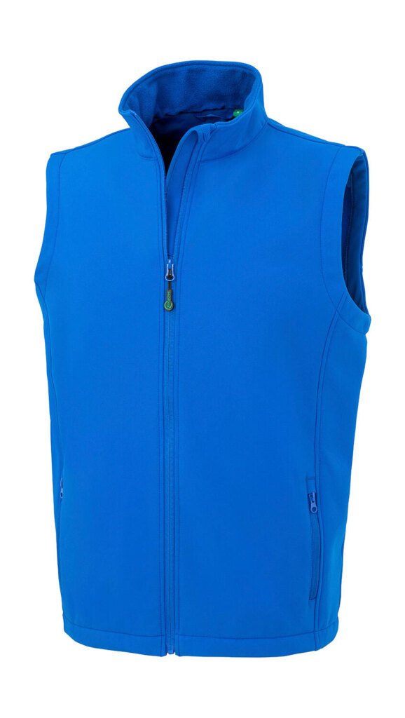 Result Recycled vyriška perdirbto pluošto 2 sluoksnių spaudai tinkama softshell liemenė