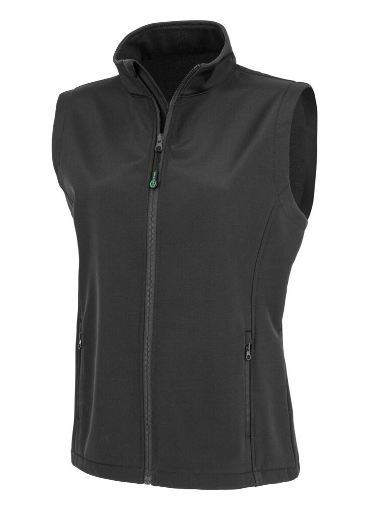 Result Recycled moteriška perdirbto pluošto 2 sluoksnių spaudai tinkama softshell liemenė