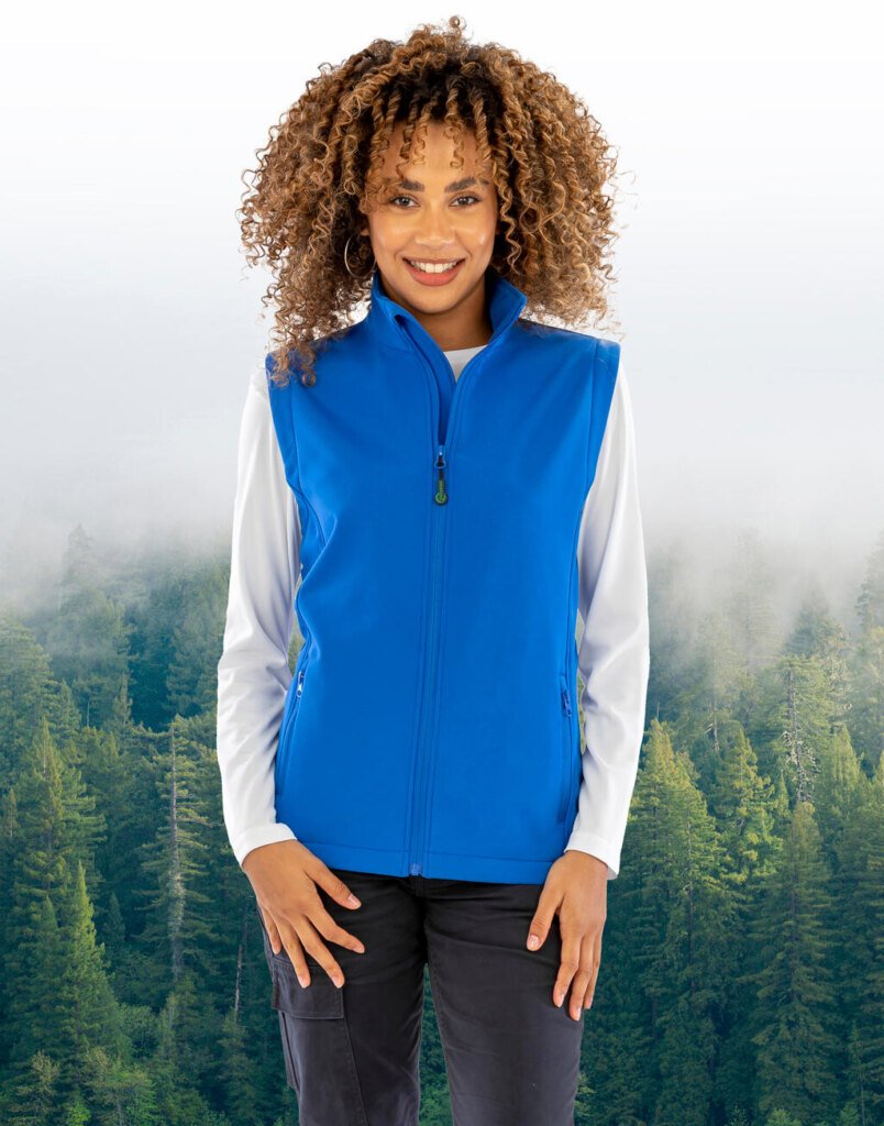 Result Recycled moteriška perdirbto pluošto 2 sluoksnių spaudai tinkama softshell liemenė