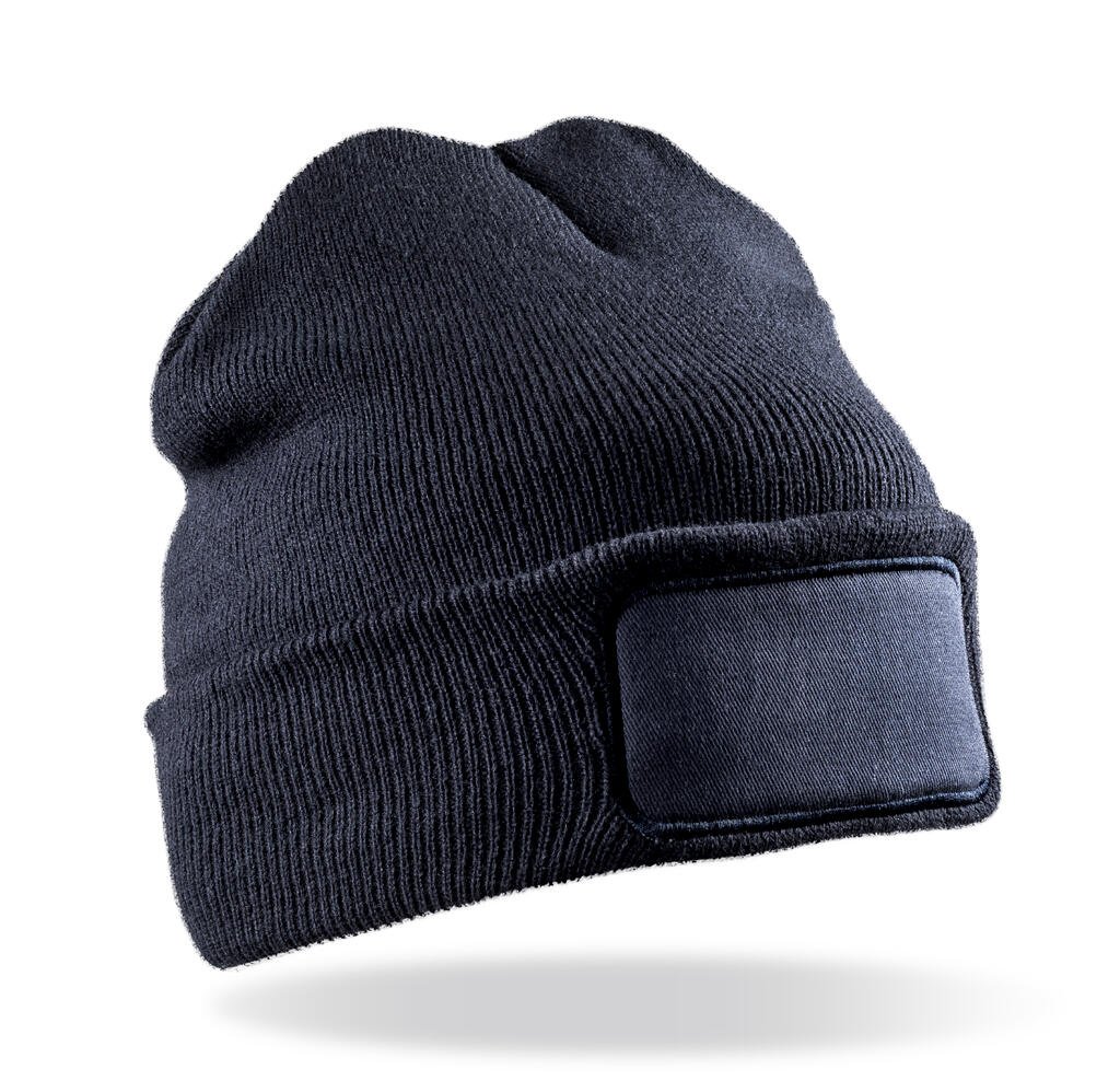 Result Recycled Recycled Double Knit Printers Beanie